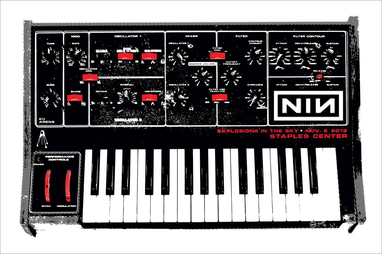 INSIDE THE ROCK POSTER FRAME BLOG Nine Inch Nails Los Angeles Poster